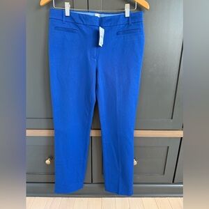 J. CREW •NWT • blue city stretch pant • 8 •